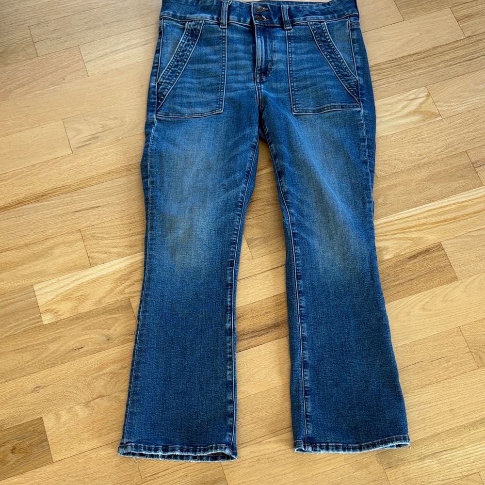 American Eagle Denim Kick Crop- Size10